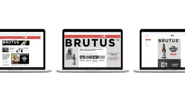 Identidad visual de la cerveza Brutus