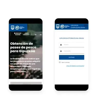 Plataforma de gestión de pases de pesca para Gipuzkoa